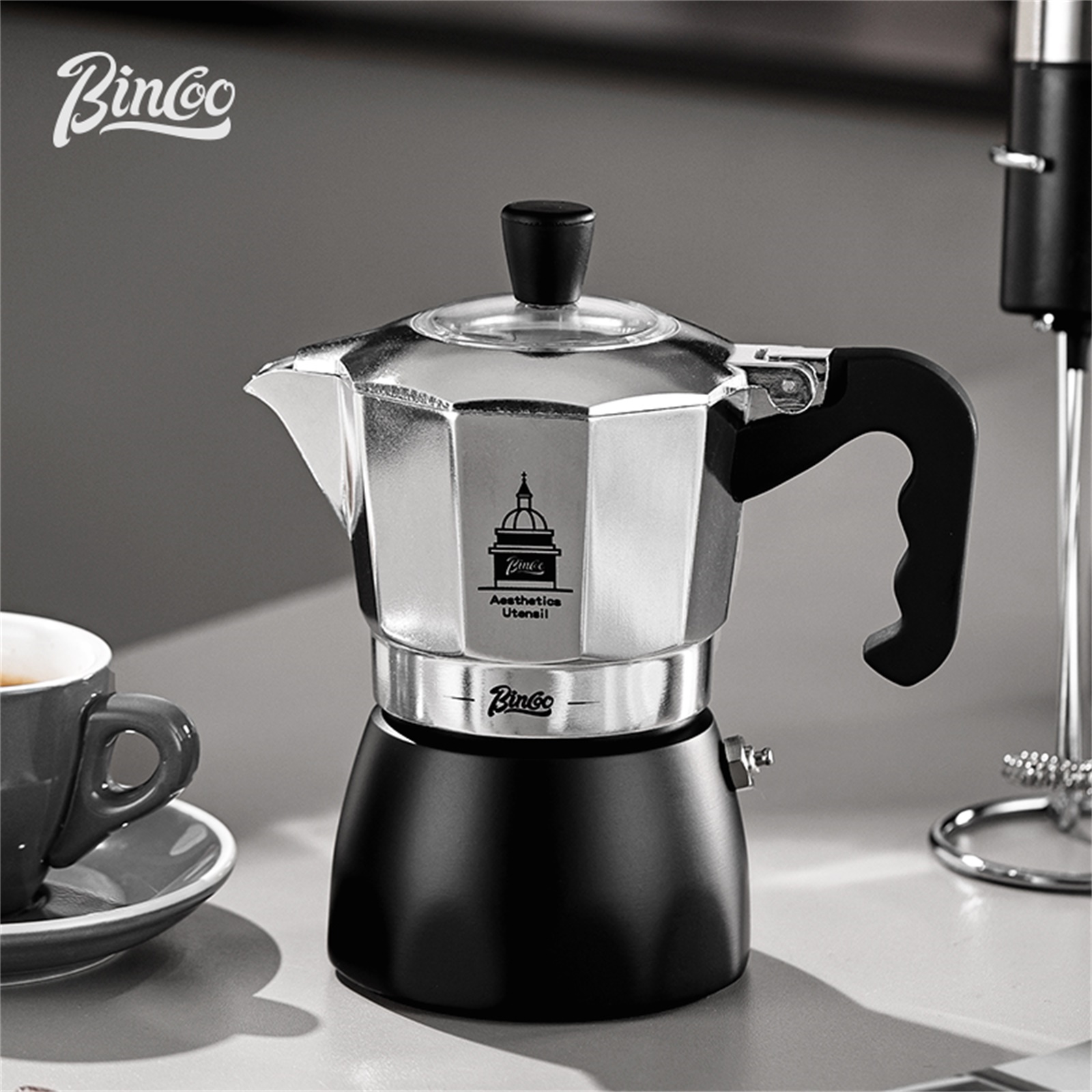 BINCOO Double Valve Moka Pot，E - Hero Coffee Equipment recension och pris