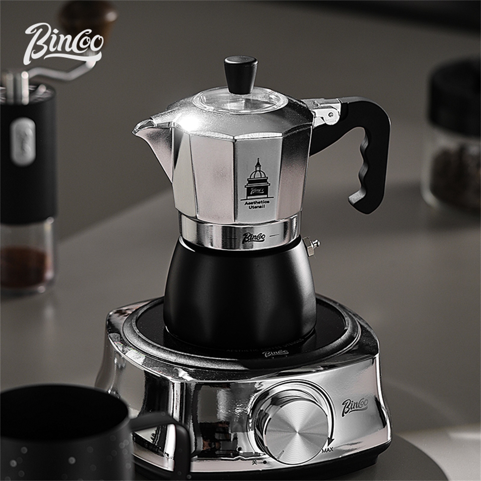 BINCOO Double Valve Moka Pot，E - Hero Coffee Equipment recension och pris